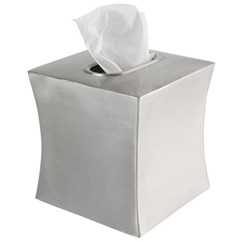 brushed stainless steel tissue box|Amazon.com: Brushed Stainless Steel Tissue Box Cover.